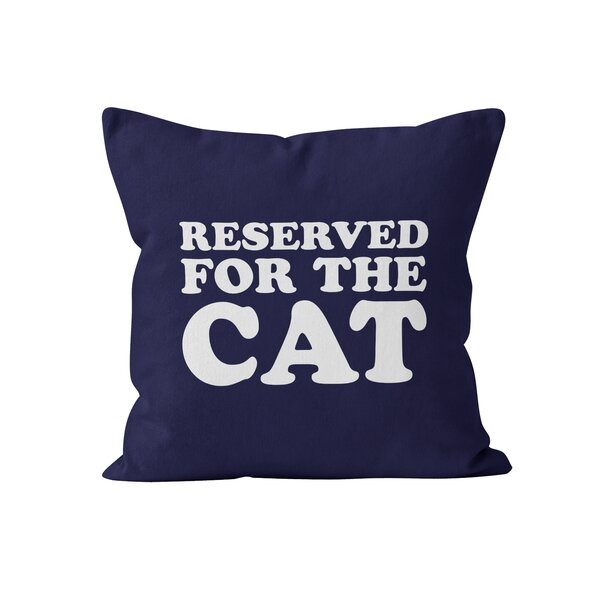 reserved for cat pillow